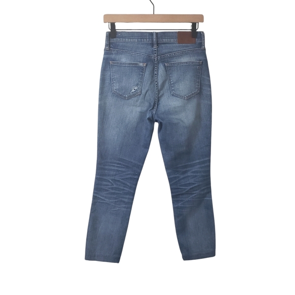 Madewell High Riser Skinny Distressed Jeans Sz 27 - Picture 5 of 14